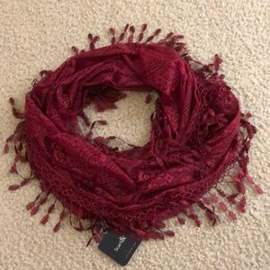 Lace infinity scarf